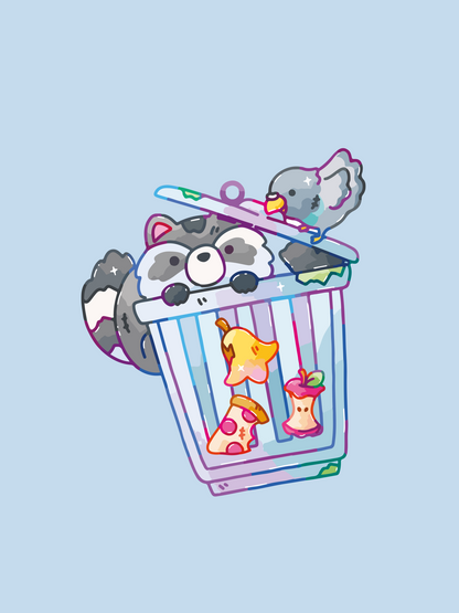 Trash Pals Shaker Keychain