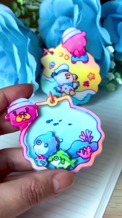 Pascal's Fishie Pals Shaker Keychain