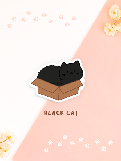 Cat in Boxes Stickers