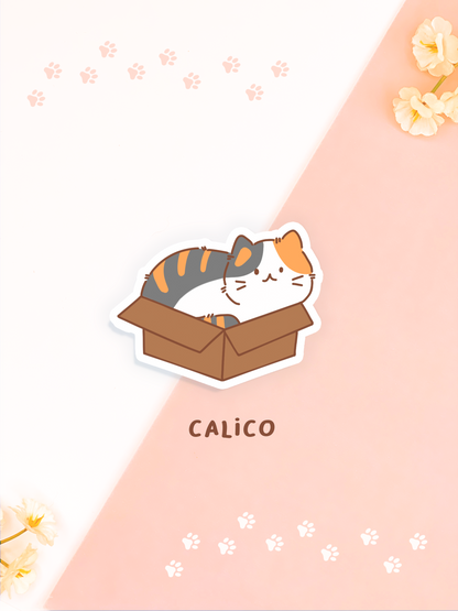 Cat in Boxes Stickers