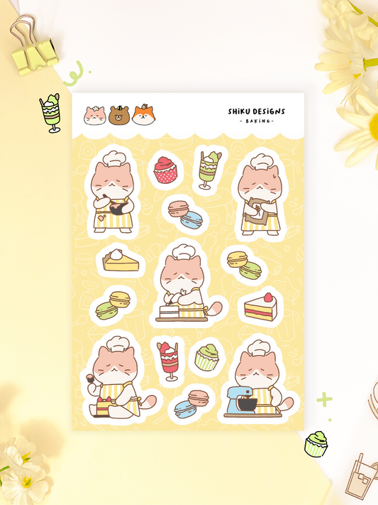 Momo + Baking Sticker Sheet