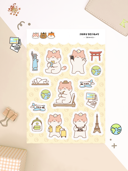 Momo + Travel Sticker Sheet